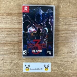 Stranger Things 3 Nintendo Switch Game Limited Run LIKE NEW